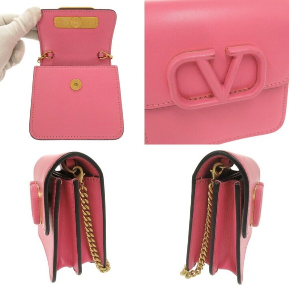 VALENTINO GARAVANI Pink Leather Shoulder Bag - Picture 9 of 10